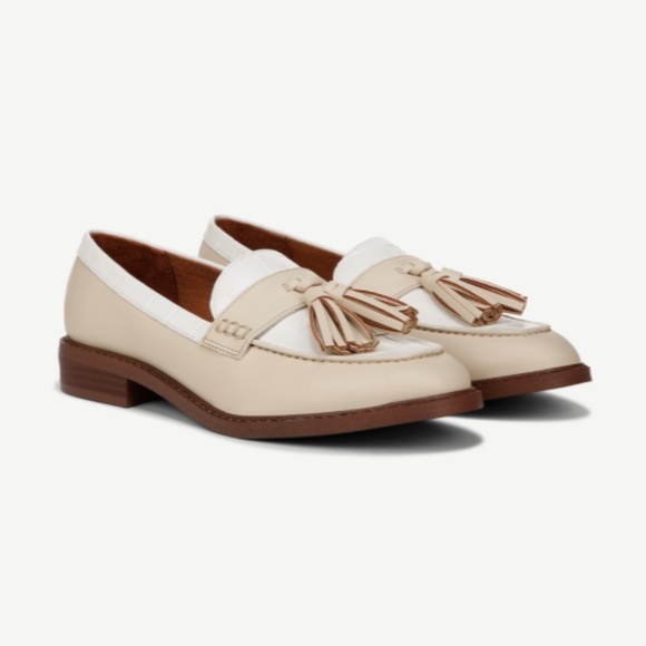 Franco Sarto Carolynn Low Loafer Ivory/White Faux Leather Croco - Picture 7 of 9